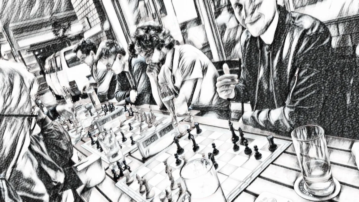 Jugadores de ajedrez en berlin
