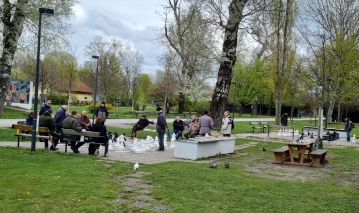 Freiluftschach im Donaupark